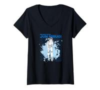 Femme Captain Tsubasa Jun Misugi (Le Prince du Terrain) T-Shirt avec Col en V
