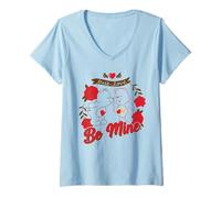 Femme Care Bears Be Mine Valentine T-Shirt avec Col en V