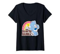 Femme Care Bears Bearly Awake T-Shirt avec Col en V