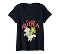 Femme Care Bears Lucky Rodeo Bear T-Shirt avec Col en V