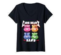 Femme Care Bears Metal Band T-Shirt avec Col en V