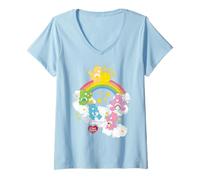 Femme Care Bears Sitting in The Clouds T-Shirt avec Col en V