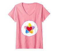 Femme Care Bears True Heart Bear Belly T-Shirt avec Col en V