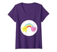 Femme Care Bears: Unlock The Magic Best Friend Bear Belly T-Shirt avec Col en V