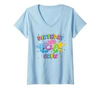 Femme Care Bears: Unlock The Magic Birthday Crew Cheer, Grumpy T-Shirt avec Col en V