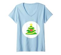 Femme Care Bears: Unlock The Magic Christmas Wishes Bear Belly T-Shirt avec Col en V