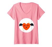 Femme Care Bears: Unlock The Magic Spooky Sparkle Bear Belly T-Shirt avec Col en V