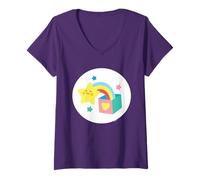 Femme Care Bears: Unlock The Magic Surprise Bear Belly T-Shirt avec Col en V