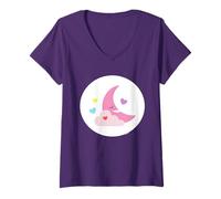 Femme Care Bears: Unlock The Magic Sweet Dreams Bear Belly T-Shirt avec Col en V