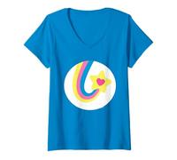 Femme Care Bears: Unlock The Magic Thanks A Lot Bear Belly T-Shirt avec Col en V