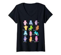 Femme Care Bears Various Bear Poses T-Shirt avec Col en V