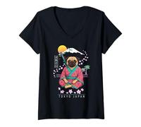 Femme Carlin T-Shirt avec Col en V
