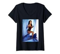 Femme Carmen Electra Baywatch par Michael Grecco T-Shirt avec Col en V