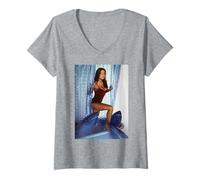 Femme Carmen Electra Baywatch Scary Movie Actor par Michael Grecco T-Shirt avec Col en V