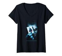 Femme Carte Joker The Dark Knight Batman - Collector T-Shirt avec Col en V