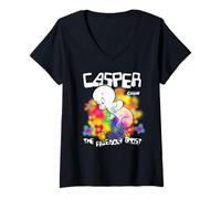 Femme Casper Spring Flight Glow T-Shirt avec Col en V