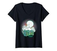 Femme Casper The Friendly Ghost Cute But Weird T-Shirt avec Col en V