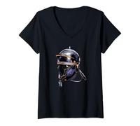 Femme Casque légionnaire impérial Romain Antique - Histoire de Rome T-Shirt avec Col en V