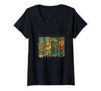 Femme Casse-Noisette « It's The Most Wonderful Time of The Year » T-Shirt avec Col en V