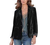 Femme Casual Blazer en Velours Côtelé à Manches Longues OL Bureau Affaires Jackets Élégant Cardigan Blouson Jacket Veste De Costume à Revers Boutonné Veste Classique Devant Ouvert Blouson