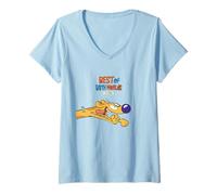 Femme Catdog Best of Both Worlds Classic Dog Character T-Shirt avec Col en V