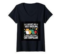 Femme Caterpillar sucré avec disant T-Shirt avec Col en V
