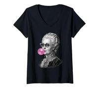 Femme Catherine la Grande T-Shirt avec Col en V
