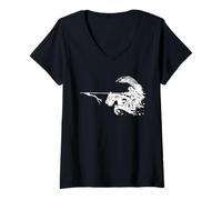 Femme Cavalerie ailée Polonaise de hussards T-Shirt avec Col en V