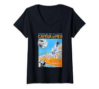Femme Cayeux Se Mer T-Shirt avec Col en V