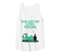 Femme Ce médecin adore les trains, passionné de chemins de fer Débardeur
