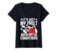 Femme Ce n'est Pas ma faute, C'est l'état des Voies T-Shirt avec Col en V