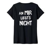 Femme Ce n'est Pas ma faute T-Shirt avec Col en V