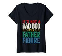 Femme Ce n'est Pas Un Papa, C'est Une Figure paternelle, C'est drôle de dire Papa T-Shirt avec Col en V