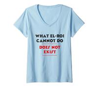 Femme Ce Que EL-Roi ne Peut Pas Faire n'existe Pas - Prière du Matin NPSSD T-Shirt avec Col en V