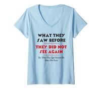 Femme Ce qu'ils Ont vu Avant de ne Plus Voir - Prières NPSSD T-Shirt avec Col en V