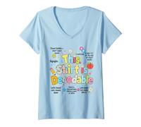 Femme Ce t-Shirt est Un Professeur de Lecture structuré décodable T-Shirt avec Col en V
