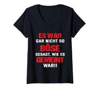 Femme Cela n'a Pas été Aussi Mal Dit Que Cela était Dit. T-Shirt avec Col en V