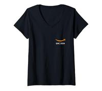 Femme Célébration Grace Hopper 2024 T-Shirt avec Col en V
