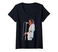 Femme Céline Dion Falling Into You World Tour Live 1996 T-Shirt avec Col en V