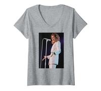Femme Céline Dion Live Falling Into You World Tour 1996 T-Shirt avec Col en V