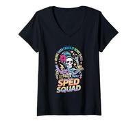 Femme Certains Jours, Je Le Rock, d'autres Jours, ça me Fait vibrer Special E D Squad T-Shirt avec Col en V
