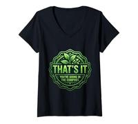Femme C'est ça Que Vous Allez dans Le Compost rigolote de Jardinier T-Shirt avec Col en V