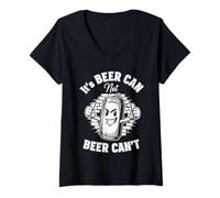 Femme C'est de la bière, je ne peux pas boire de bière, ça ne peut pas être drôle de boire des hommes sarcastiques T-Shirt avec Col en V