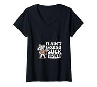 Femme C'est drôle, Cinco de Mayo Dit qu'il ne va Pas se sucer Tout Seul T-Shirt avec Col en V