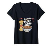 Femme C'est drôle et Mignon pour la Saint-Valentin, tu ES Le clin d'œil à ma Soupe T-Shirt avec Col en V