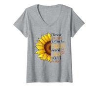 Femme C'est drôle, il n'y a rien que je ne puisse faire à part atteindre l'étagère du haut T-Shirt avec Col en V