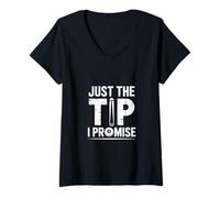 Femme C'est drôle, Juste Le Conseil Que Je Te promets de dire « Piscine » T-Shirt avec Col en V