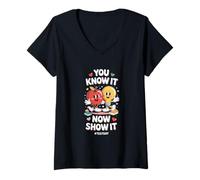 Femme C'est drôle Que Vous Le sachiez Maintenant, montrez-Le en Disant : Test Day T-Shirt avec Col en V