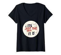 Femme C'est exactement ce qu'il est pour Un Vrai Look de Conversation T-Shirt avec Col en V