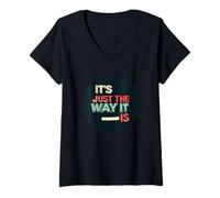 Femme C'est exactement ce qu'il est pour Une déclaration audacieuse T-Shirt avec Col en V